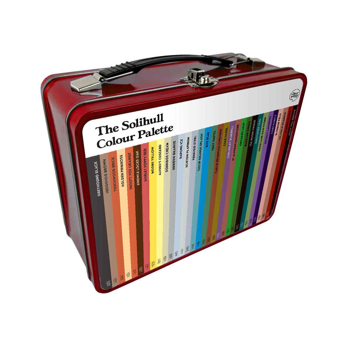 The Solihull Colour Palette Metal Lunch Box