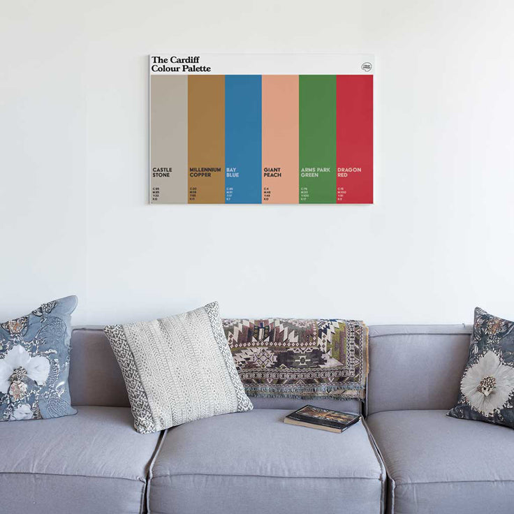 Cardiff canvas wall art