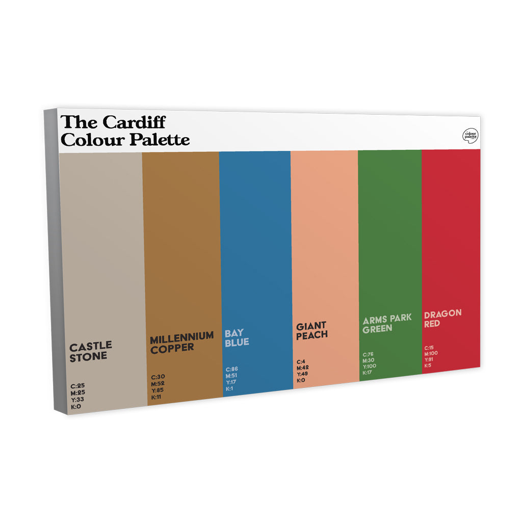 The Cardiff Colour Palette Canvas