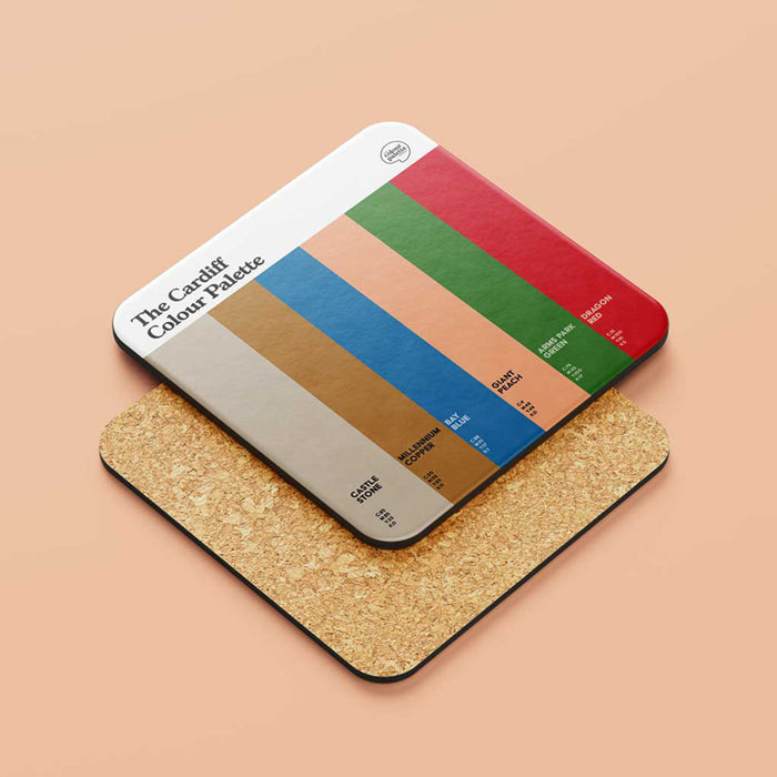Cardiff Colour Palette Coaster Gift