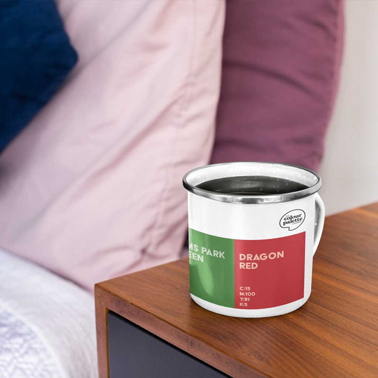 Cardiff enamel mug for camping