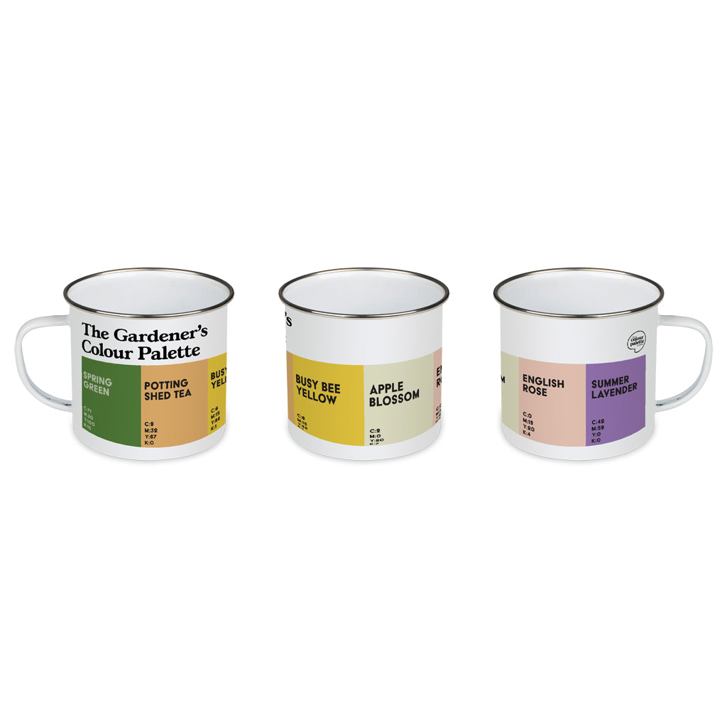 gardeners enamel outdoors mug gift