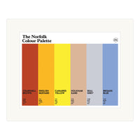 The Norfolk Colour Palette Mounted Art Print