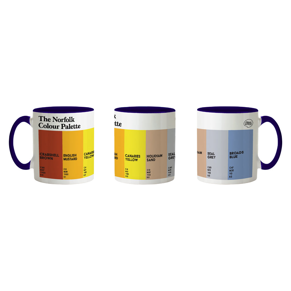 The Norfolk Colour Palette Porcelain Mug