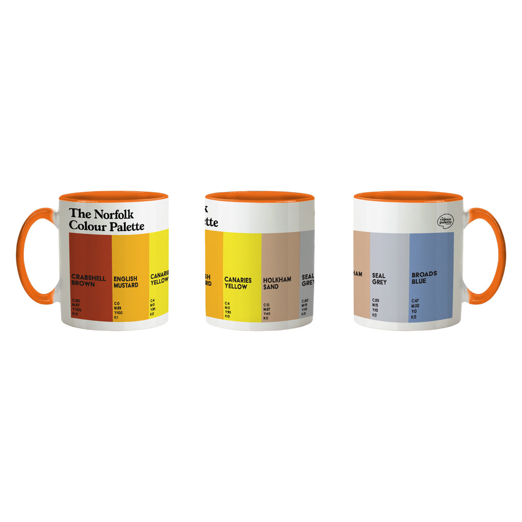 The Norfolk Colour Palette Porcelain Mug