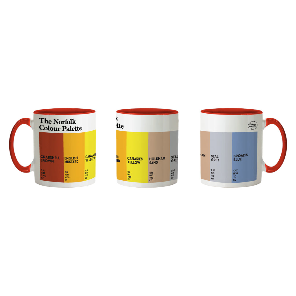 The Norfolk Colour Palette Porcelain Mug