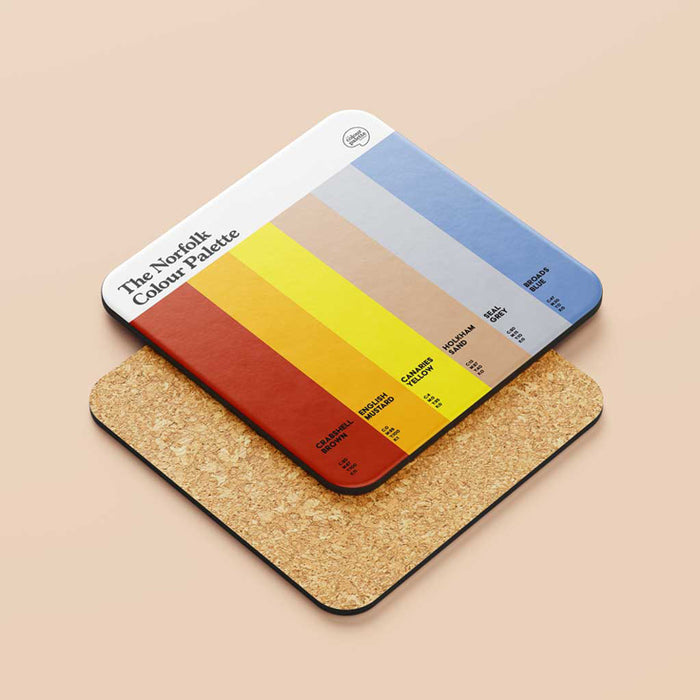 The Norfolk Colour Palette Coaster