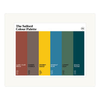 The Salford Colour Palette mounted art print