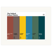 The Salford Colour Palette Mounted Art Print