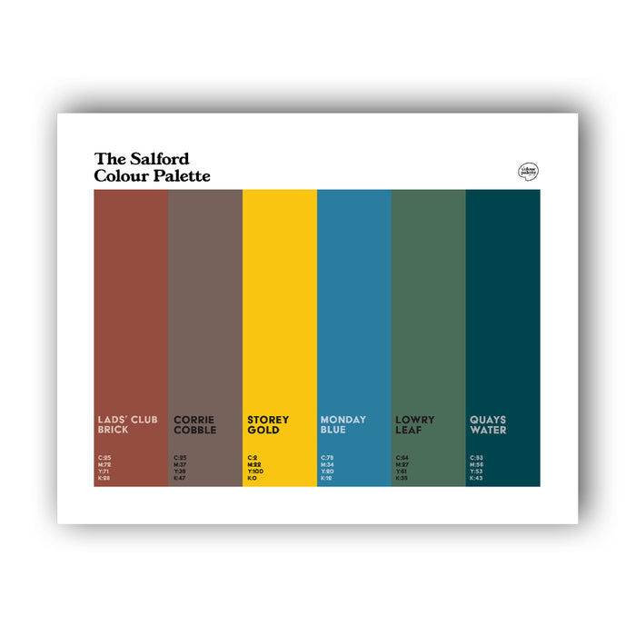 The Salford Colour Palette Art Print