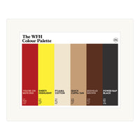 The WFH Colour Palette Mounted Art Print