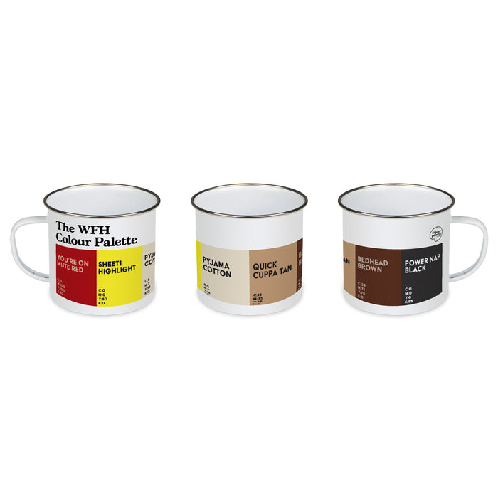 The WFH Colour Palette Enamel Mug