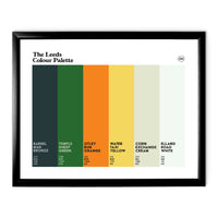 The Leeds Colour Palette Framed or Unframed Art Print - 11x14in