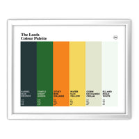 The Leeds Colour Palette Framed or Unframed Art Print - 11x14in