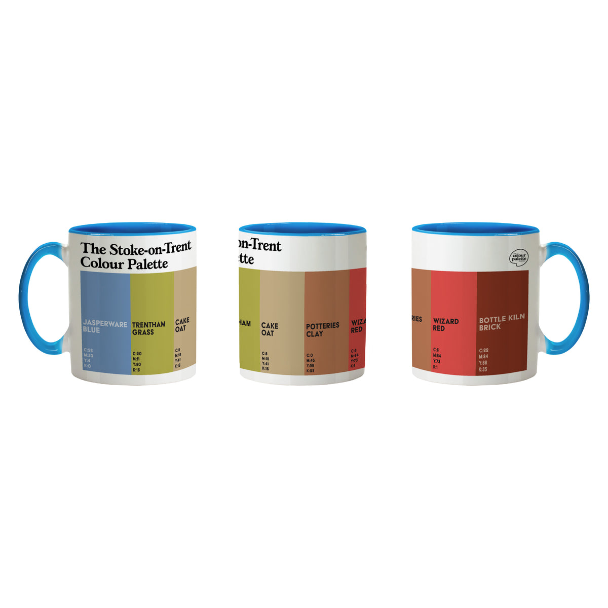 The colours of Stoke Staffordshire on the Stoke on Trent Colour Palette mug