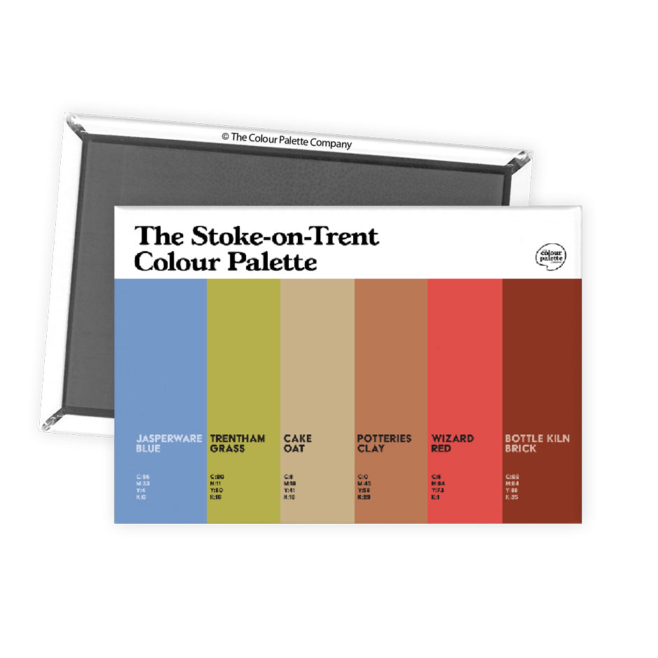 The Stoke-on-Trent Colour Palette Fridge Magnet