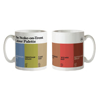 The colours of Stoke Staffordshire on the Stoke on Trent Colour Palette