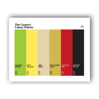 The Gamer’s Colour Palette Wall Art