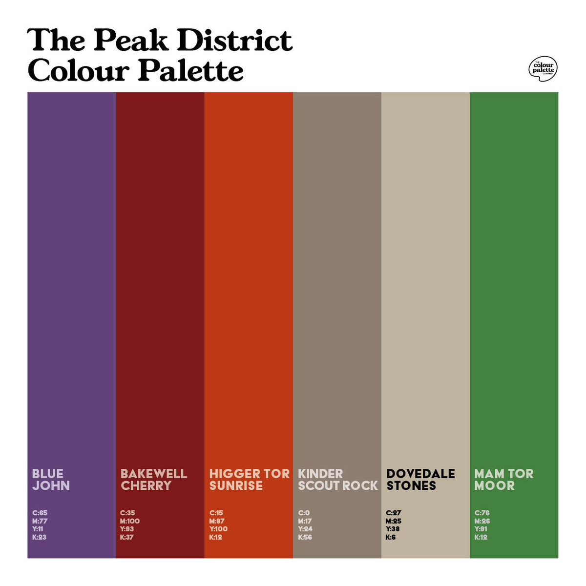 The Peak District Colour Palette design