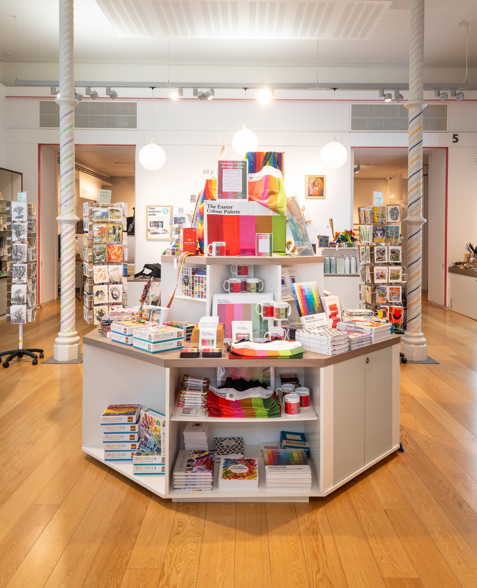 Colour Palette products displayed in the RAMM Exeter gift shop
