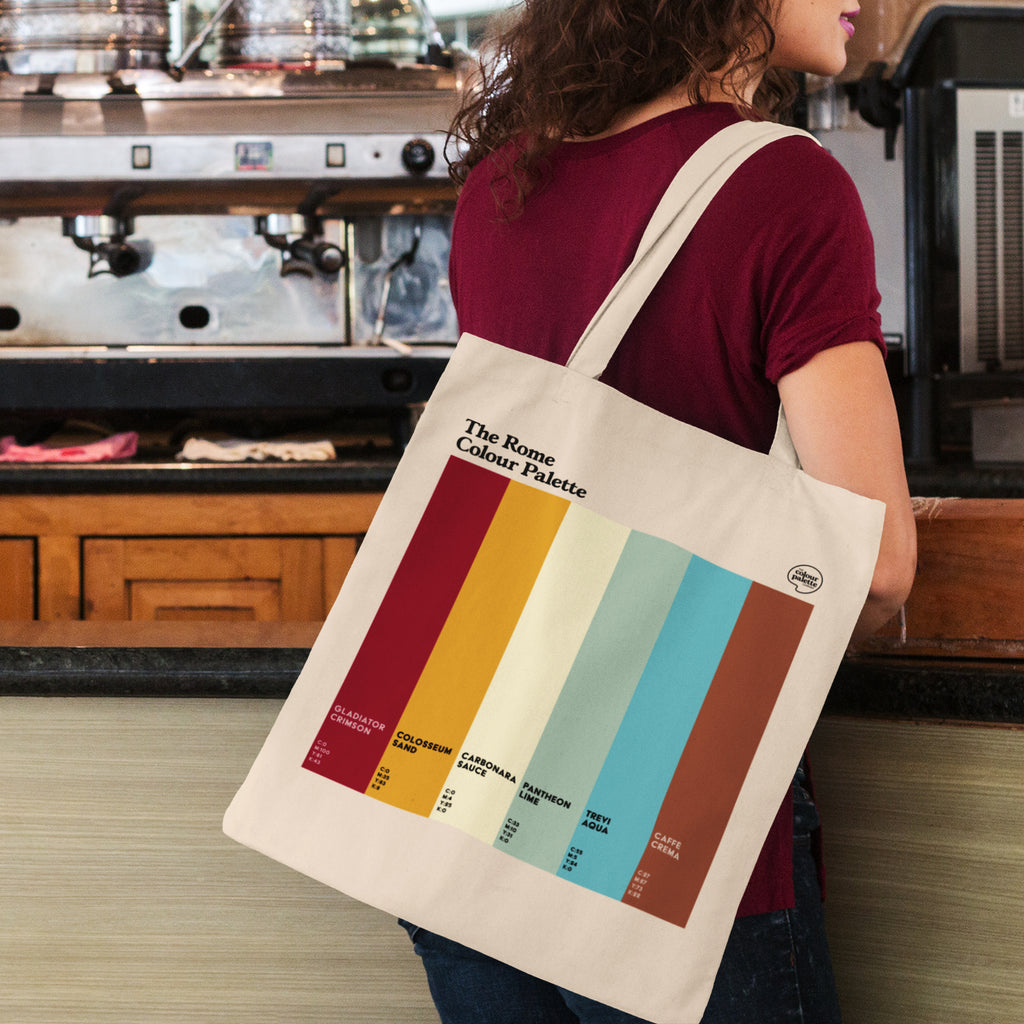 Carry a piece of Rome with you. This premium tote is perfect for summer travels stylish, durable, and inspired by the colours of the Eternal City.
