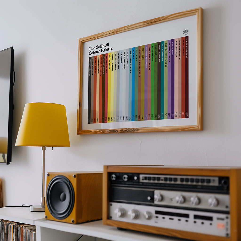 The Solihull Colour Palette Wall Art | 32 Swatches of Local Colour