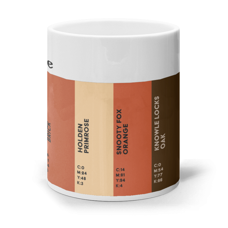 Solihull Colour Palette Mug – Greyhound Black to Moors Yellow | Solihull Gifts