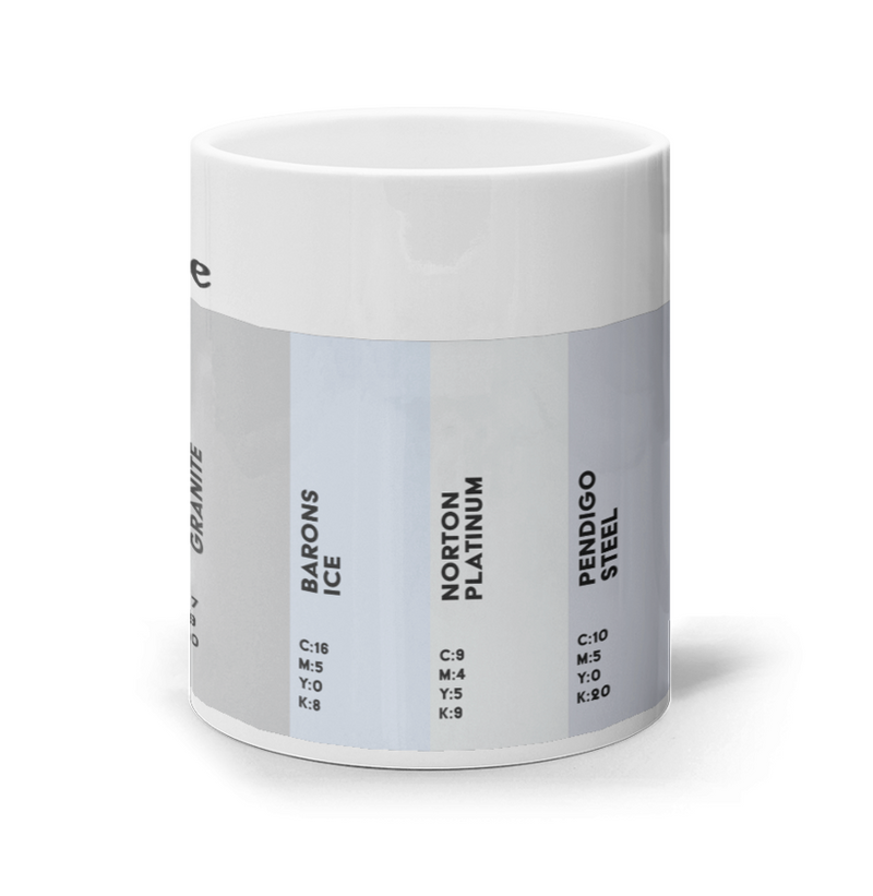 Solihull Colour Palette Mug – Alfred’s Custard to BHX Blue | Solihull Souvenir