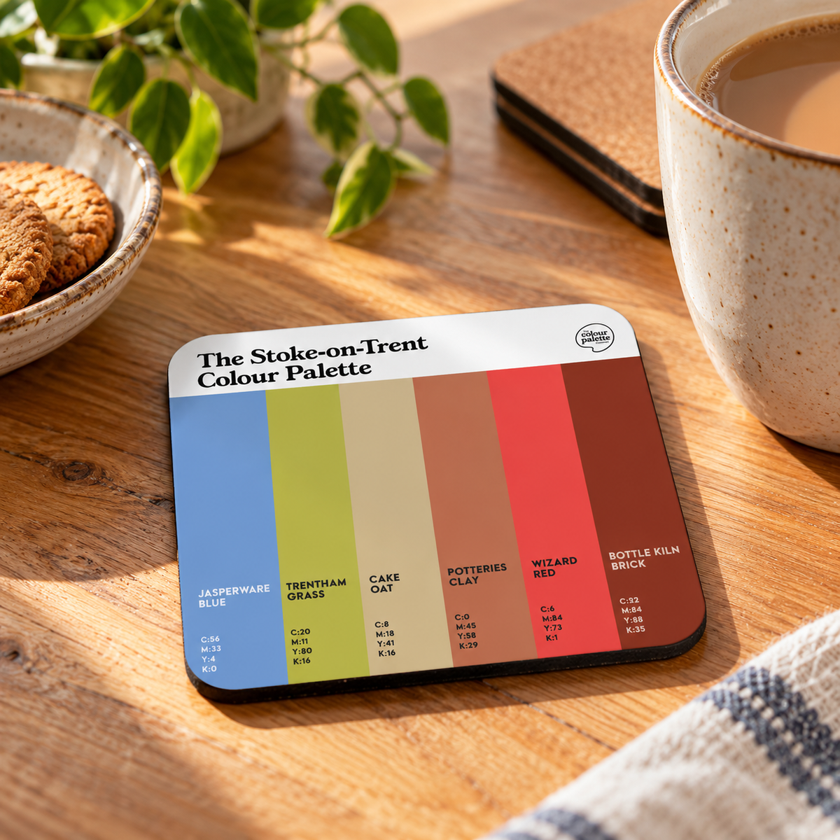 The Stoke on Trent Colour Palette Coaster