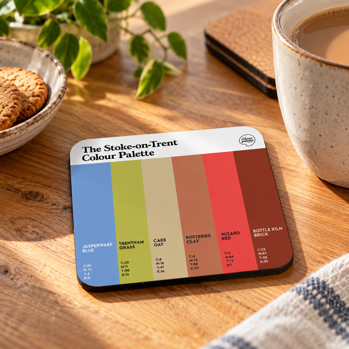 The Stoke on Trent Colour Palette Coaster