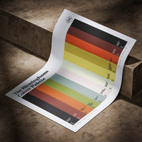 The Birminghams Colour Palette as an A4 or A3 print, featuring Birmingham Alabama and Birmingham UK and the colours of the two cities for International Day of Birmingham