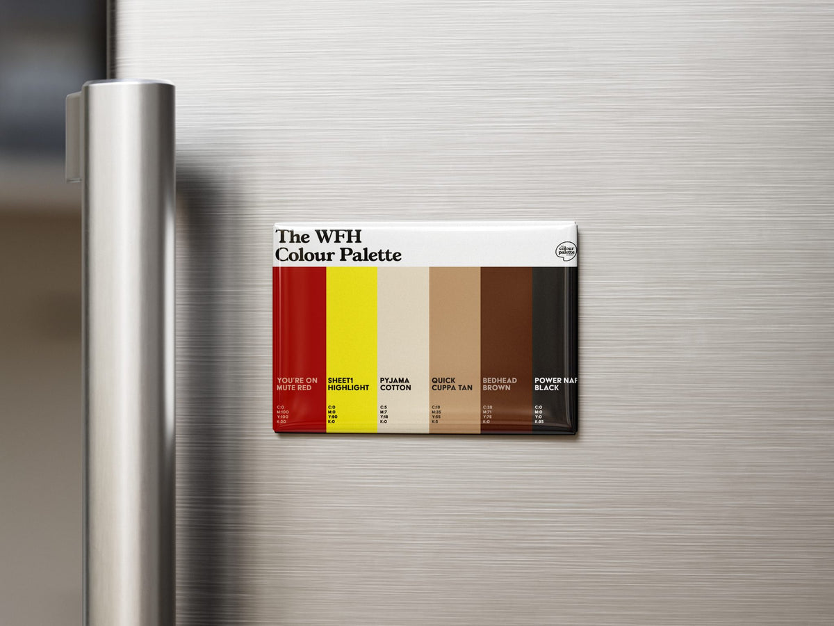 The Work From Home Colour Palette Fridge Magnet