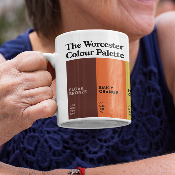 Worcester Mug featuring the colours of Worcester