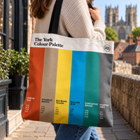 York Colour Palette tote bag