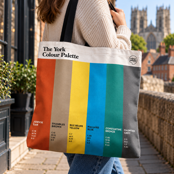York Colour Palette tote bag