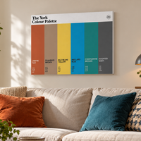 York Canvas Wall Art from The Colour Palette Company