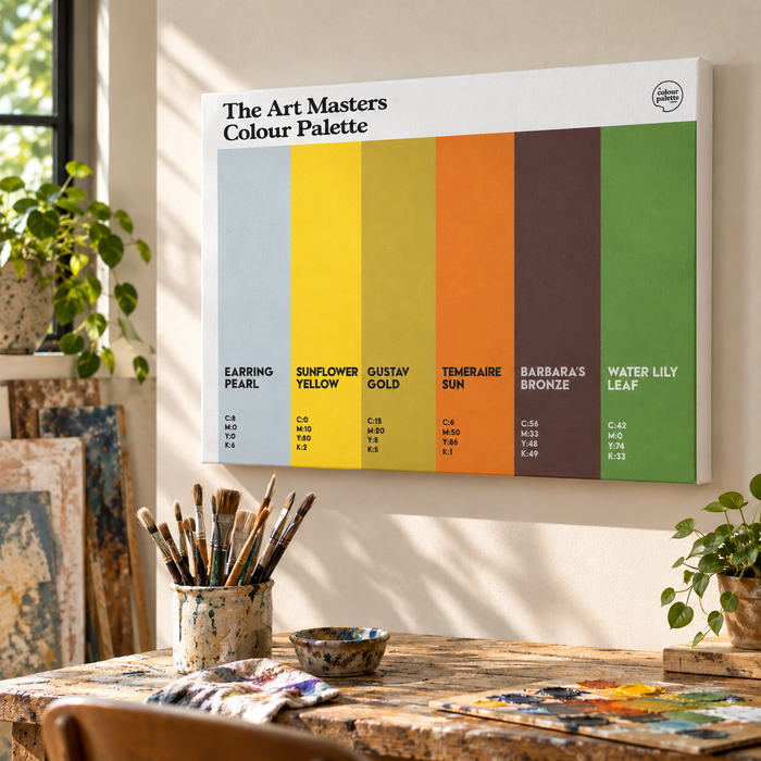 Art masterpieces on canvas wall art for the art masters colour palette