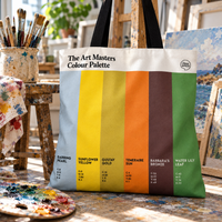 Art masterpieces colour palette tote bag