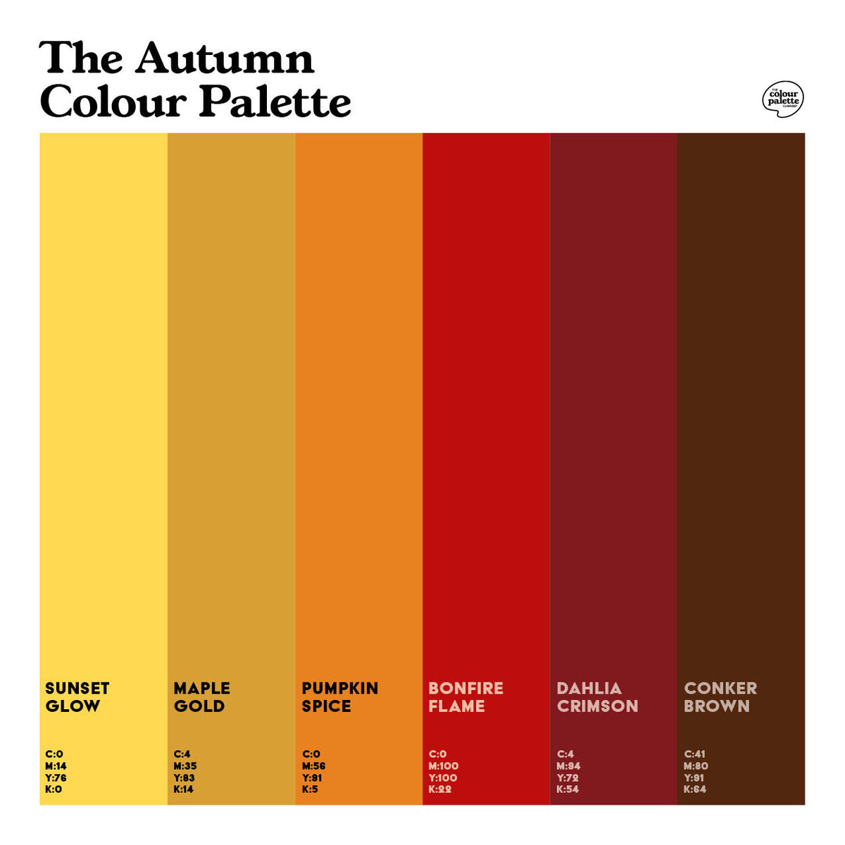 autumn colour palette design