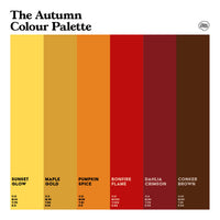 autumn colour palette design