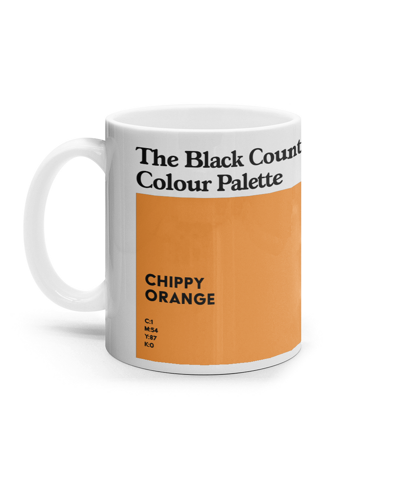 The Chippy Orange Black Country Mug