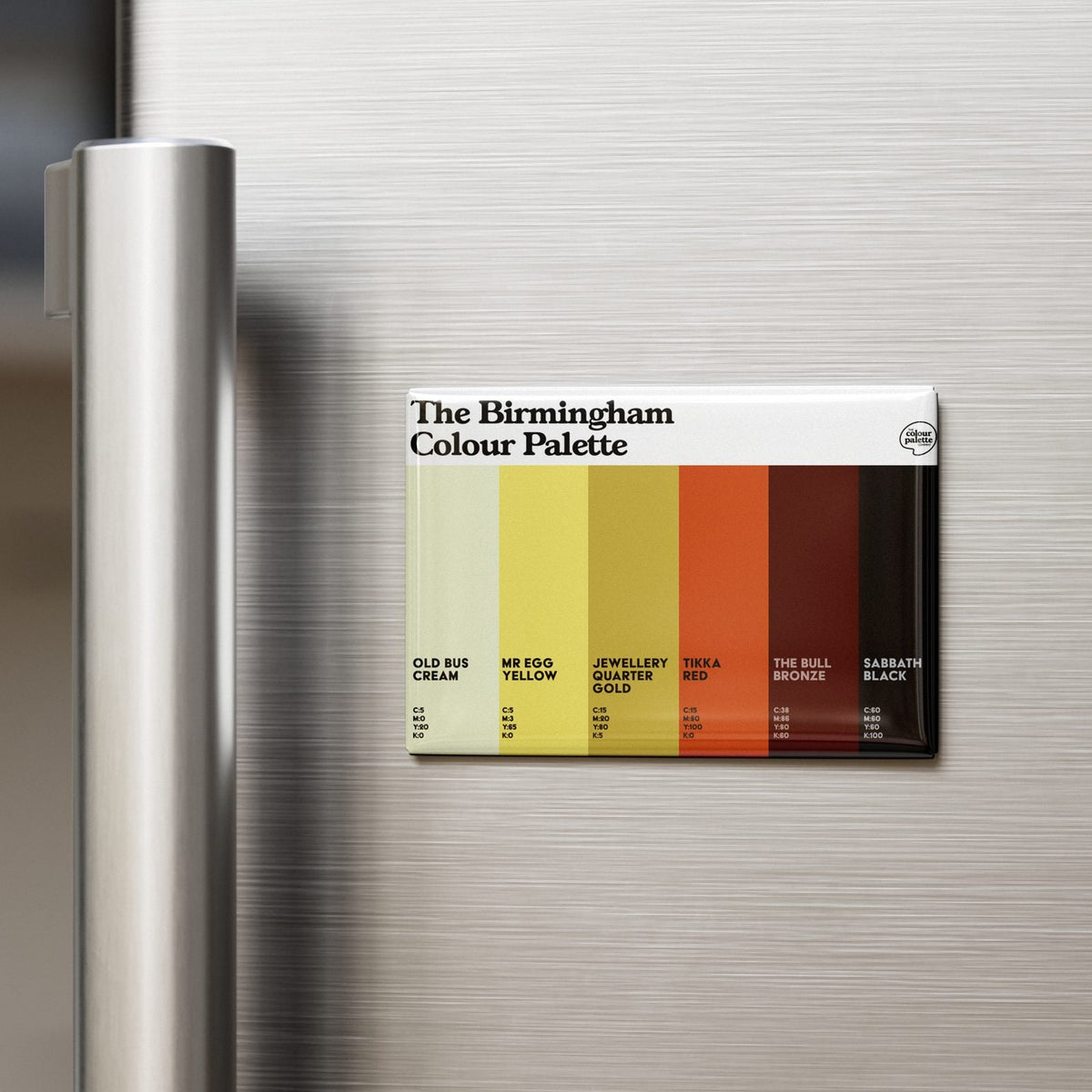 Birmingham Colour Palette Fridge Magnet