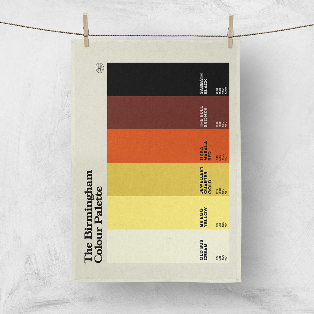 Birmingham Colour Palette Tea Towel