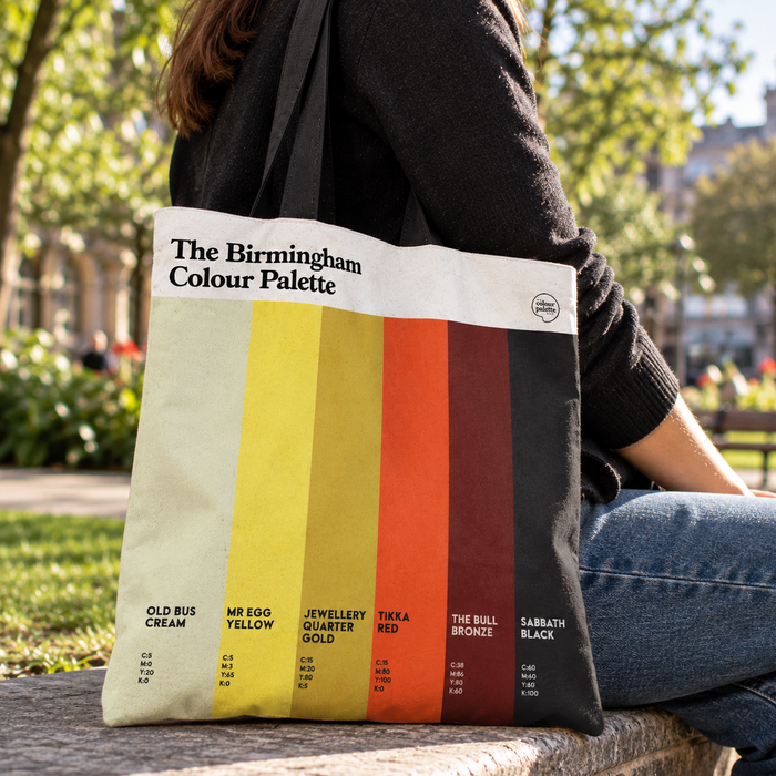 Colours of Birmingham on the Birmingham Colour Palette Tote bag Gift