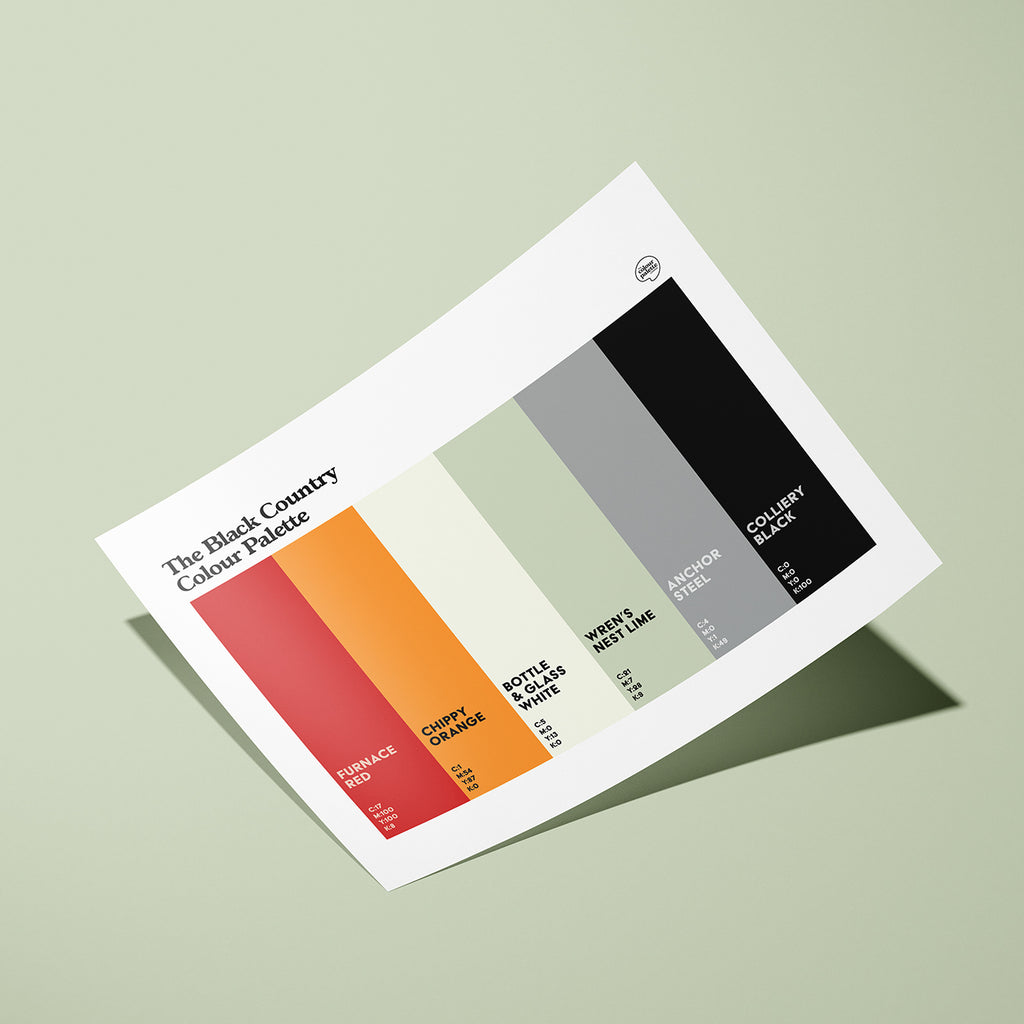 The Black Country Colour Palette poster print