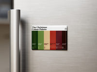 Christmas Colour Palette fridge magnet