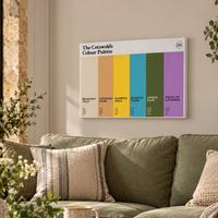 Cotswolds colours canvas wall art