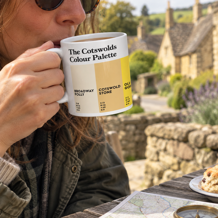 Cotswolds Mug featuring the colour of The Cotswolds
