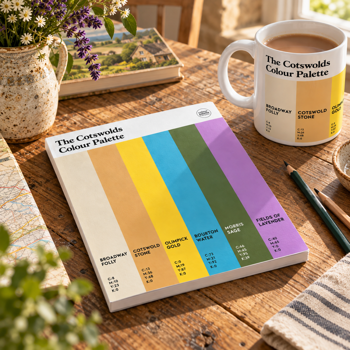 Cotswolds Art Sketchbook Gift featuring the colours of The Cotswolds
