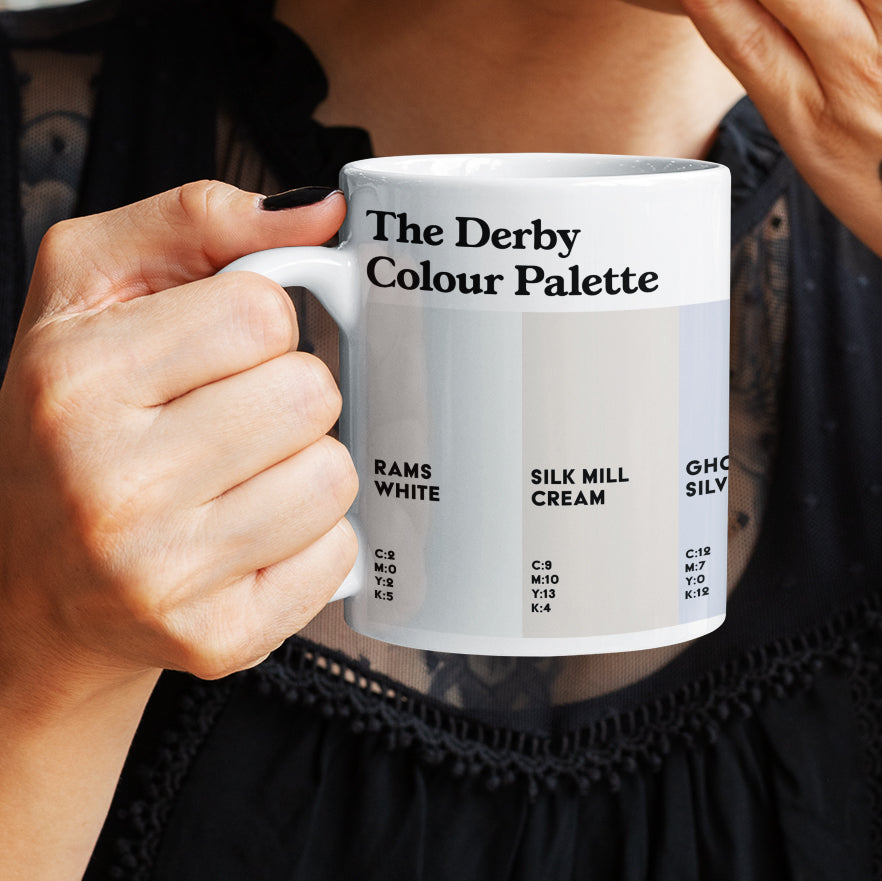 The Derby Colour Palette Mug | Celebrate Derby in Colour